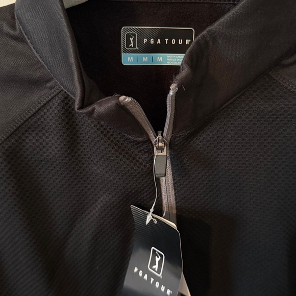 PGA Tour Black Long Sleeve Pullover - Picture 2 of 3